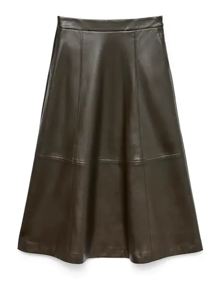 VERO MODA Sukňa  čokoládová