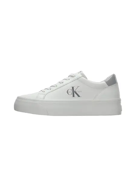 Calvin Klein Nízke tenisky 'Flatform'  strieborná / biela