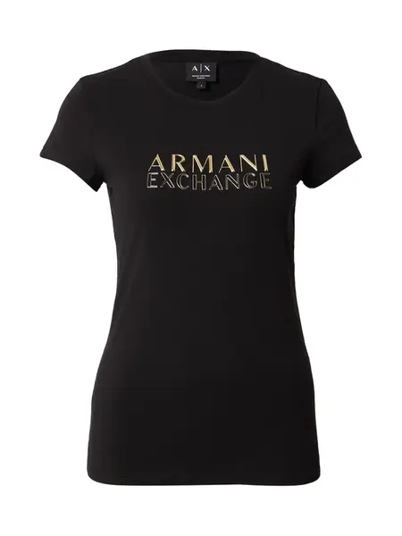 ARMANI EXCHANGE Tričko  zlatá / čierna