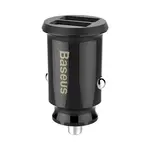 Nabíječka do auta Baseus CCALL-ML01 Grain 15.5W 2x USB, černá
