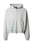 Abercrombie & Fitch Tepláková bunda 'ESSENTIAL'  sivá