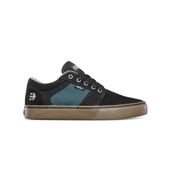 Etnies pánské boty Barge Ls Black / Teal | Černá | Velikost 11 US