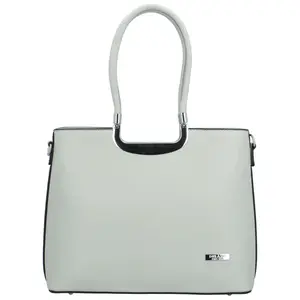 Dámská kabelka do ruky světle šedá - Delami Bella Rosa