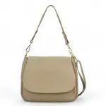 Dámská kožená crossbody taupe - Delami Yvette