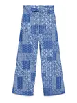 VERO MODA Nohavice 'VMDICTHE'  modrá / biela