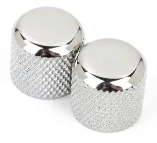 Fender Telecaster/Precision Bass Dome Knobs Chome