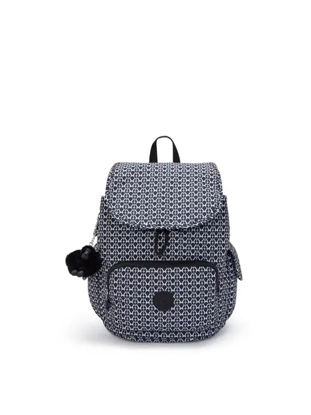 KIPLING Batoh  čierna / biela