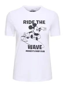 ONLY Tričko 'ONLMICKEY'  čierna / biela
