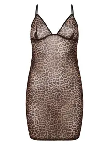 Hunkemöller Negližé  hnedá / kapučíno / čierna