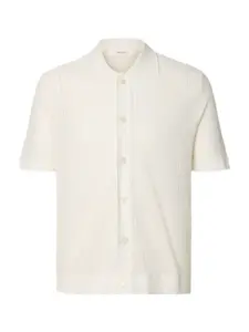 SELECTED Kardigán 'SLHSHANE'  biela