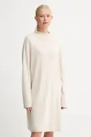 Šaty s příměsí vlny Marc O'Polo béžová barva, mini, oversize, 509511867033