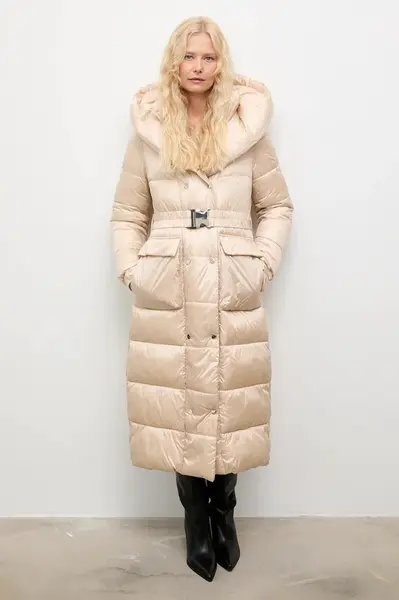 Bunda Answear.LAB béžová barva, zimní