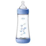 CHICCO Lahev kojenecká Perfect5 silikon, kluk 300 ml