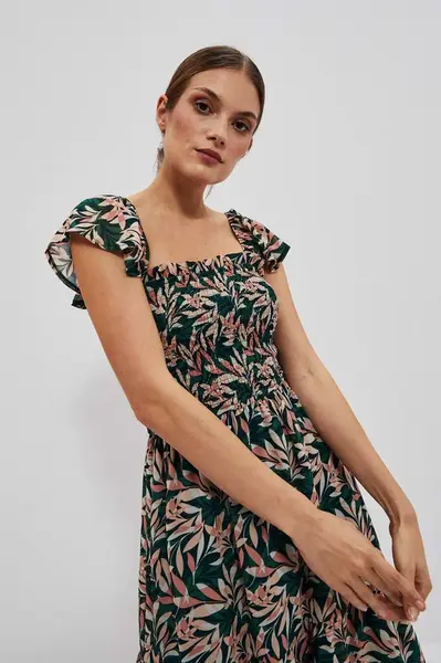 DÁMSKÉ ŠATY L-SU-4024 D.Béžový