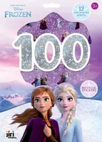 100 metalických samolepek s omalovánkovými listy Ledové království