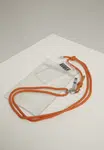 I Phone 8 Accessory Necklace - Transparent/Orange