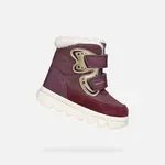 Vínová dívčí zimní obuv Geox Willaboo B A - Holky