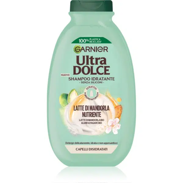 Garnier Ultra Doux Nourishing Almond Milk hydratační šampon pro normální vlasy 250 ml