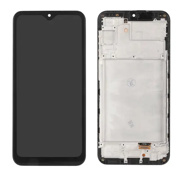 LCD display + dotyková deska + přední kryt pro Samsung Galaxy A24, midnight black