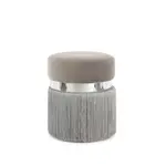 TABURET, kov, textil, kompozitní dřevo, 38/45/38 cm