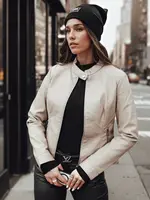 Dámska kožená bunda SKINVEX béžová