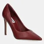 Kožené lodičky Steve Madden Thrive vínová barva, 11003887