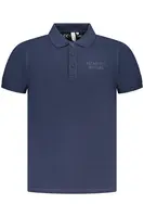 Pánské modré polo triko s krátkým rukávem