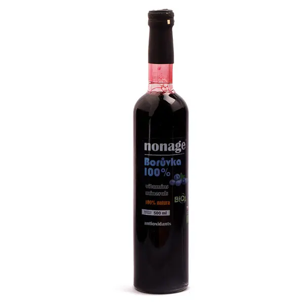 NONAGE Borůvka 100% juice 500 ml BIO