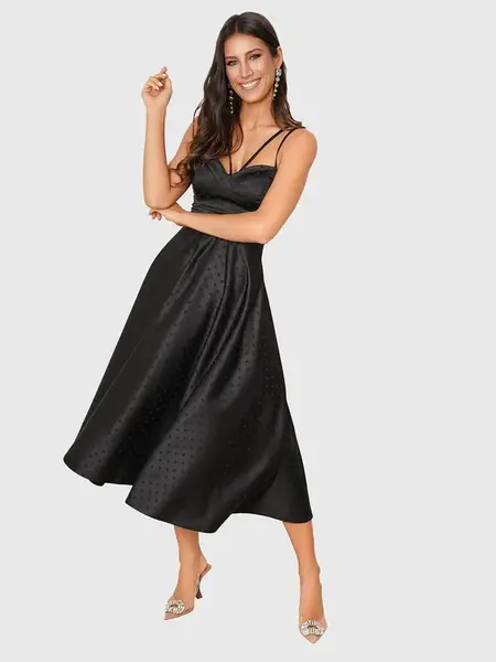 Edoti MARILYN polka dot midi dress DL