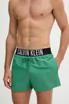 Plavkové šortky Calvin Klein zelená barva, LV00N61094