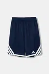 Dětské kraťasy adidas Originals tmavomodrá barva, s aplikací, nastavitelný pas, JM5130