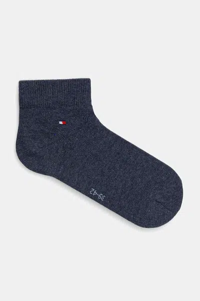 Ponožky Tommy Hilfiger 2-pack pánské, fialová barva, 342025001