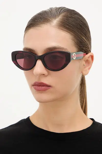 Sluneční brýle Gucci dámské, oranžová barva, GG1862S