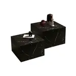 Livetastic SADA KONFERENČNÍCH STOLKŮ, černá, kompozitní dřevo, 58-50/58-50/40-33 cm