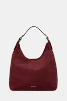 Kožená kabelka MICHAEL Michael Kors NOLITA vínová barva, 30F4GY5H3T