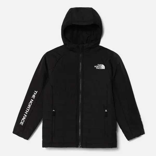 Dětská bunda The North Face NEVER STOP SYNTHETIC JACKET černá barva, NF0A89HRJK31