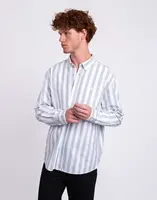 Carhartt WIP L/S Dillion Shirt Dilion Stripe, Park/White M