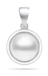Brilio Silver Minimalistický stříbrný přívěsek s pravou perlou PT89W