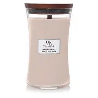 WOODWICK Vonná svíčka velká sklo Vanilla & Sea Salt 609 g