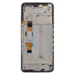 LCD display + dotyková deska + přední kryt pro Xiaomi Redmi Note 9 5G, black (Service Pack)