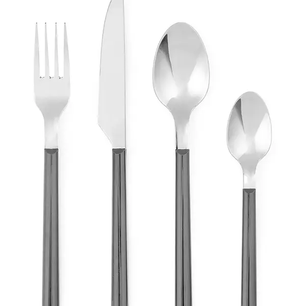 Sada příborů pro 4 osoby Rosendahl Bistro Cutlery 16 cm šedá barva