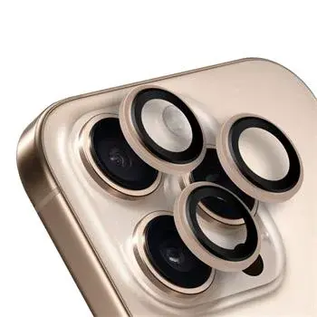 OBAL:ME ochrana čoček pro Apple iPhone 16 Pro/16 Pro Max, desert titanium