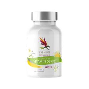 CARNIUM BOTANICALS Vitamín D3 + K2 30 kapslí