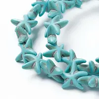 Synthetic Turquoise Beads Strands