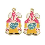 Easter Alloy Enamel Pendants