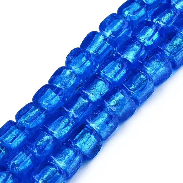 Handmade Silver Foil Lampwork Beads