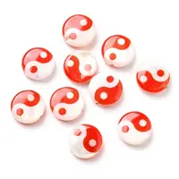 Printed Natural Freshwater Shell Beads