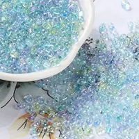 AB Color Plated Glass Seed Beads