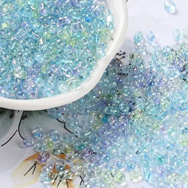 AB Color Plated Glass Seed Beads