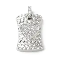 Brass Micro Pave Cubic Zirconia Pendants